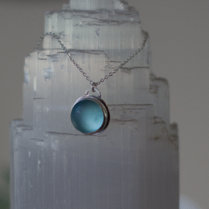 Light Aqua Seaglass Necklace