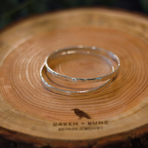 hammered-silver-bangles